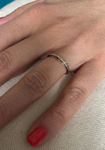 Bague 51 Alliance - Bague en or rose et blanc 18 carats 58 Facettes