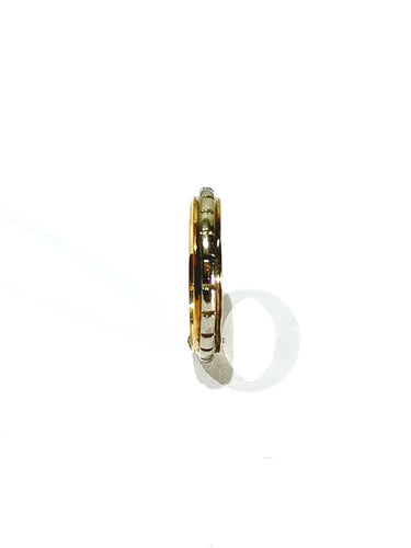 Bague 51 Alliance - Bague en or rose et blanc 18 carats 58 Facettes