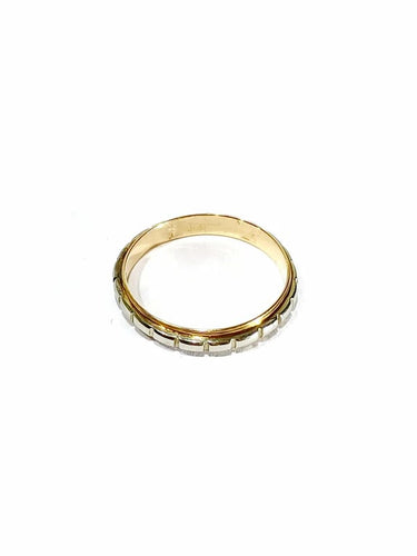 Bague 51 Alliance - Bague en or rose et blanc 18 carats 58 Facettes