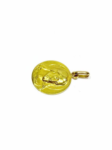 Pendentif Médaille du Christ en or jaune 18 carats 58 Facettes