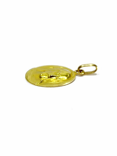 Pendentif Médaille du Christ en or jaune 18 carats 58 Facettes