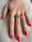 Bague 57 Bague pavée en or 18 carats avec 44 diamants 58 Facettes