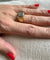 Bague 57 Bague pavée en or 18 carats avec 44 diamants 58 Facettes