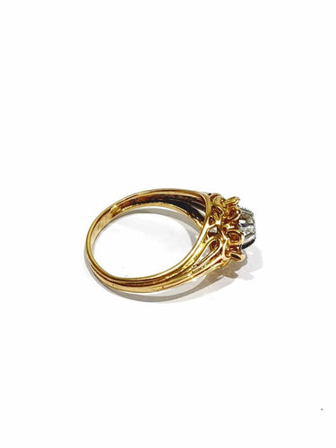 Bague 55 Bague en or rose 18 carats et diamant taille brillant 58 Facettes