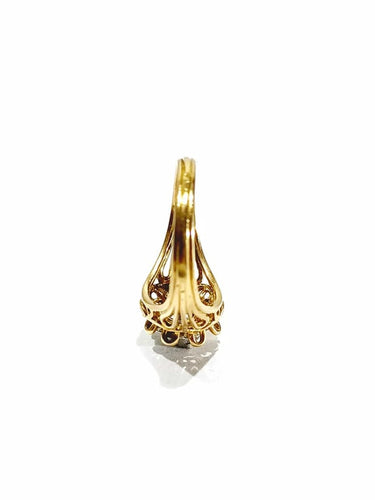 Bague 55 Bague en or rose 18 carats et diamant taille brillant 58 Facettes