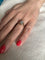Bague 55 Bague en or rose 18 carats et diamant taille brillant 58 Facettes