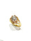 Bague 55 Bague en or rose 18 carats et diamant taille brillant 58 Facettes