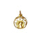 Pendentif Médaille Vierge Marie ajourée en or rose 18 carats 58 Facettes