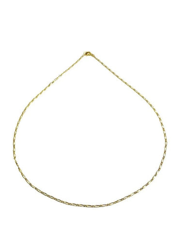 Collier Chaîne maille cheval en or jaune 18 carats 58 Facettes