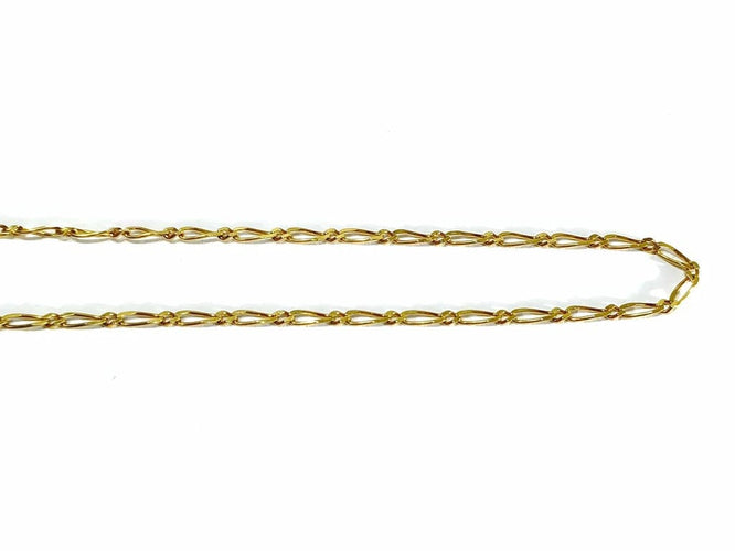 Collier Chaîne maille cheval en or jaune 18 carats 58 Facettes