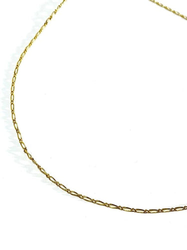 Collier Chaîne maille cheval en or jaune 18 carats 58 Facettes