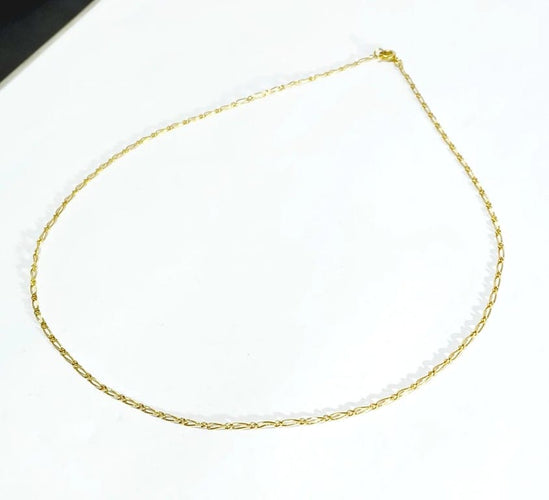 Collier Chaîne maille cheval en or jaune 18 carats 58 Facettes