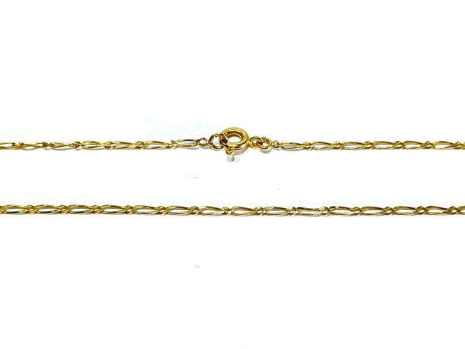 Collier Chaîne maille cheval en or jaune 18 carats 58 Facettes