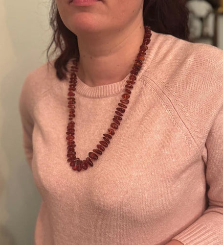 Collier Collier en perles d’ambre 58 Facettes