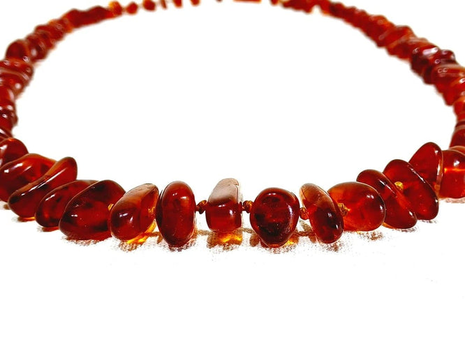 Collier Collier en perles d’ambre 58 Facettes