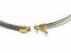 Collier Fred Force 10 - Collier ras de cou en or 18 carats et acier 58 Facettes