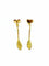 Boucles d'oreilles Boucles d’oreilles pendantes feuilles en or 18 carats 58 Facettes 3483