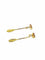 Boucles d'oreilles Boucles d’oreilles pendantes feuilles en or 18 carats 58 Facettes 3483