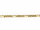 Bracelet Bracelet Figaro en or rose 18 carats 58 Facettes