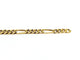 Bracelet Bracelet Figaro en or rose 18 carats 58 Facettes