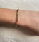 Bracelet Bracelet Figaro en or rose 18 carats 58 Facettes