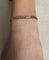 Bracelet Bracelet Figaro en or rose 18 carats 58 Facettes