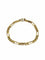Bracelet Bracelet Figaro en or rose 18 carats 58 Facettes