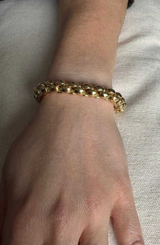 Bracelet Bracelet en or jaune 18 carats avec saphir 58 Facettes