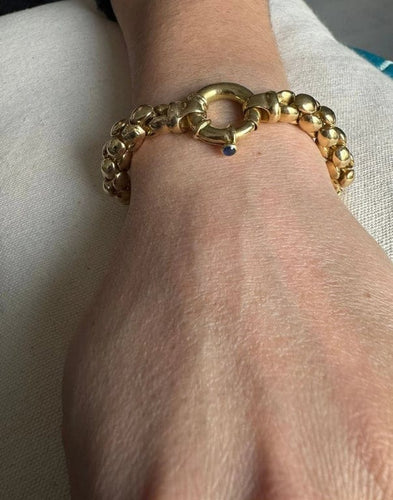Bracelet Bracelet en or jaune 18 carats avec saphir 58 Facettes