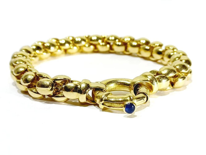 Bracelet Bracelet en or jaune 18 carats avec saphir 58 Facettes