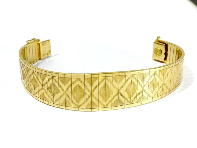 Bracelet Bracelet articulé Art déco en or 18 carats, années 1970 58 Facettes