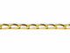 Gourmette homme en or rose 18 carats, maille cheval 58 Facettes