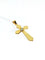 Pendentif Pendentif croix en or rose 18 carats et diamant 58 Facettes