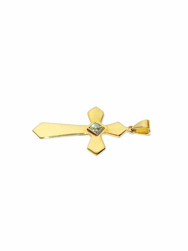 Pendentif Pendentif croix en or rose 18 carats et diamant 58 Facettes
