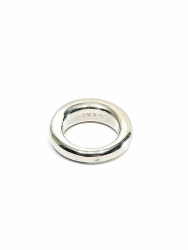 Bague 52 Chaumet - Bague jonc en or gris 18 carats 58 Facettes