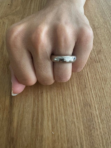 Bague 52 Chaumet - Bague jonc en or gris 18 carats 58 Facettes