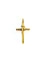 Pendentif Pendentif crucifix INRI en or jaune 18 carats 58 Facettes