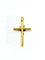 Pendentif Pendentif crucifix INRI en or jaune 18 carats 58 Facettes