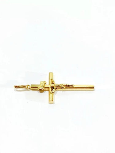 Pendentif Pendentif crucifix INRI en or jaune 18 carats 58 Facettes