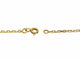 Collier Chaîne maille forçat 50 cm en or jaune 18 carats 58 Facettes