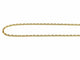 Collier Chaîne maille forçat 50 cm en or jaune 18 carats 58 Facettes