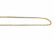 Collier Chaîne maille forçat 50 cm en or jaune 18 carats 58 Facettes
