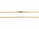Collier Chaîne maille forçat 50 cm en or jaune 18 carats 58 Facettes
