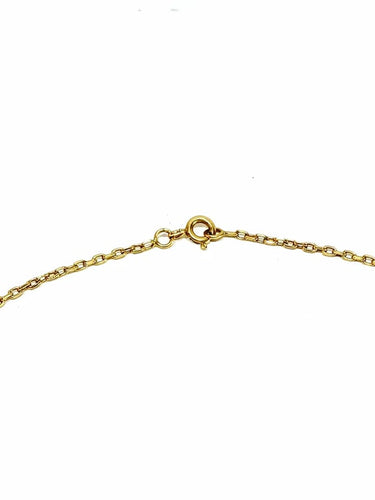 Collier Chaîne maille forçat 50 cm en or jaune 18 carats 58 Facettes