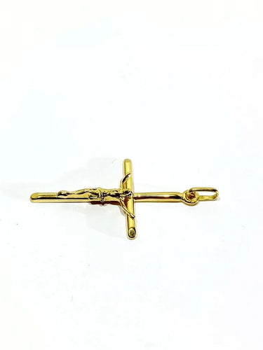 Pendentif Pendentif crucifix en or jaune 18 carats 58 Facettes