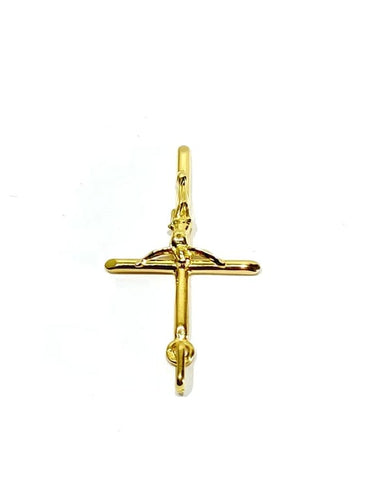Pendentif Pendentif crucifix en or jaune 18 carats 58 Facettes