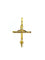 Pendentif Pendentif crucifix en or jaune 18 carats 58 Facettes