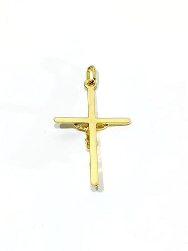 Pendentif Pendentif crucifix en or jaune 18 carats 58 Facettes