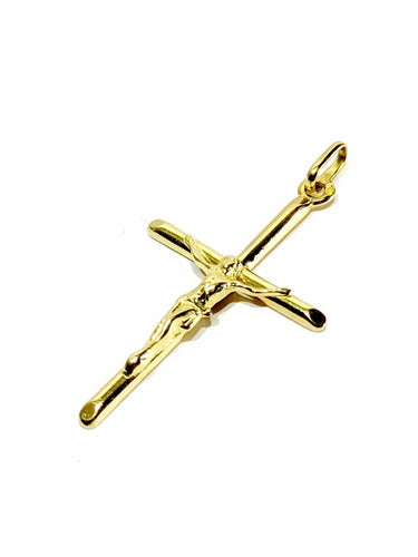 Pendentif Pendentif crucifix en or jaune 18 carats 58 Facettes