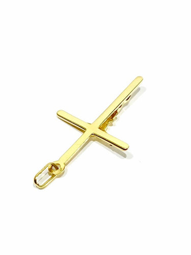 Pendentif Pendentif crucifix en or jaune 18 carats 58 Facettes